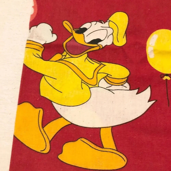 Vintage Pillow Case Mickey Mouse Winnie the Pooh Donald Duck Balloons 24.5 x 17 - Picture 5 of 16